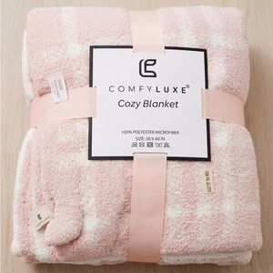 Cozy Blanket - Pink Plush Throw